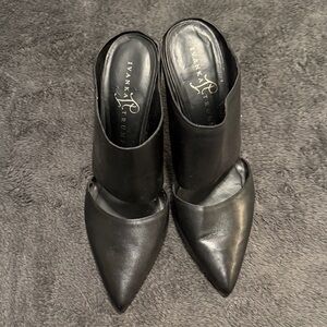 Ivanka Trump Black Leather Mules